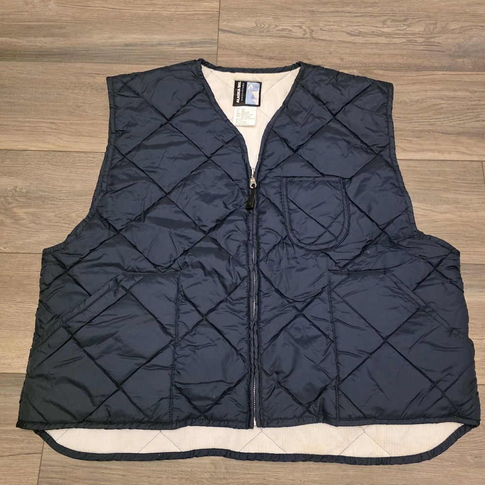 Men's Navy Quilted Vest